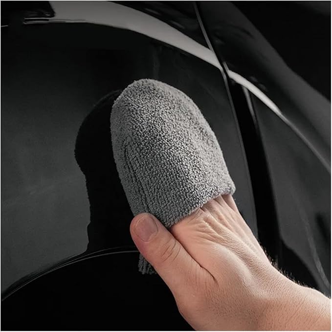 2pcs/6pcs Soft Microfiber Car Wax Applicator Mitts Polishing Sponge Wax Foam Applicator Pad for Car Cleaning Auto Detailing(Blue 6 pcs)