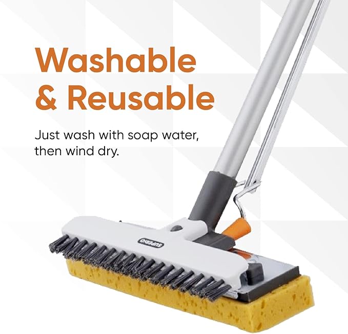 Sponge Mop Refill for Superio Butterfly Mop Only Overall: 9"x3" Screws: 6.5" Apart, 2 Pack