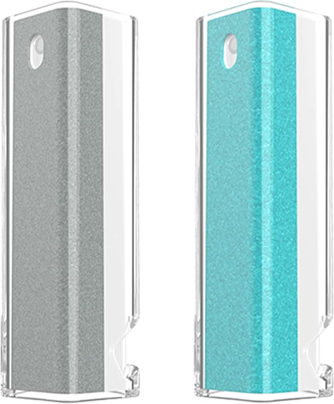 CLICK CLEAN 2PCS Screen Cleaner, Fingerprint Proof Screen Cleaner Spray, All-in-One Cleaner with Microfiber and Shell for All Phones, Laptop and Tablet Screens