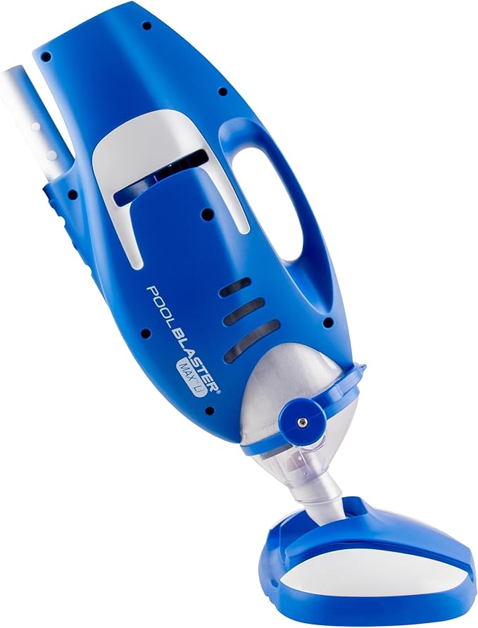 POOL BLASTER Max Cordless Pool Vacuum for Deep Cleaning & Strong Suction, Handheld Rechargeable Swimming Pool Cleaner for Inground and Above Ground Pools, Hoseless Pool Vac by Water Tech