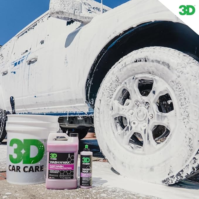 3D Bug Remover Wash N Wax – Complete Exterior Car Wash & Protection Kit – 16 oz Bug Remover + 1 Gallon Car Wash Soap