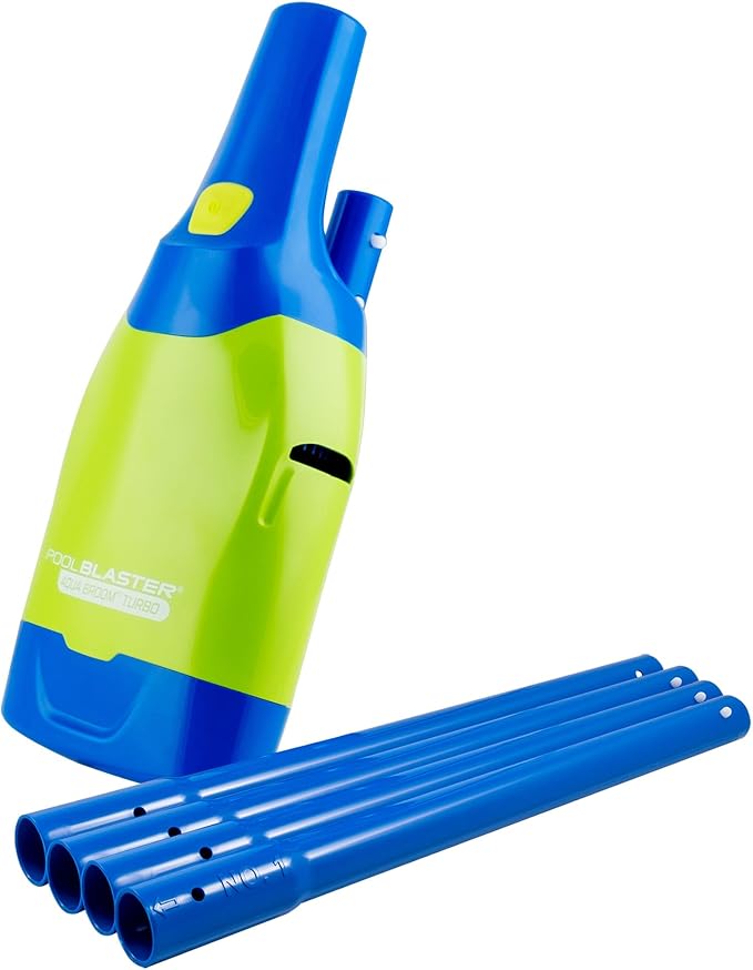 Pool Blaster Aqua Broom Turbo Spa Vacuum for Hot Tub Cordless Rechargeable Hoseless for Spot Cleaning, 40 min Runtime, Pool Pole and USB Charging Cable Included