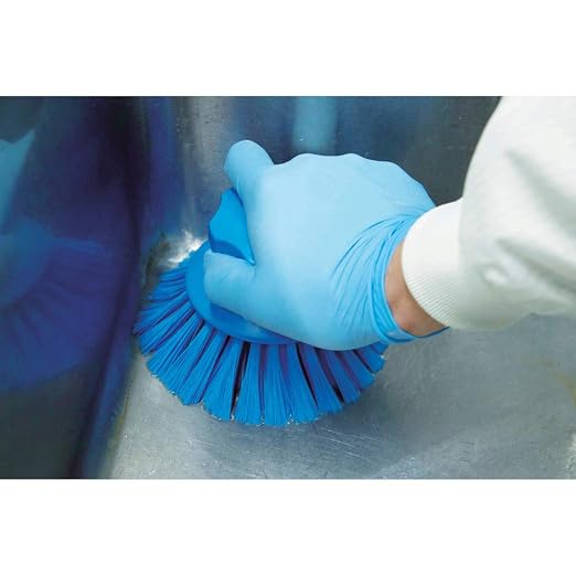 Vikan 38856 Brush,Scrub,Round,Stiff,5",PP/PBT,Yellow