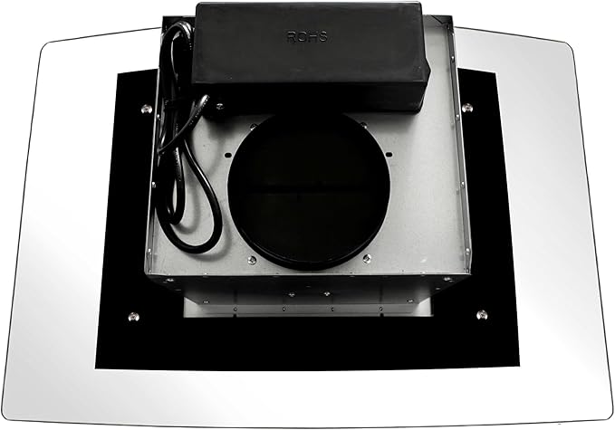 COSMO COS-668ICS750 30 in. Lumin Collection 380 CFM Ducted Island Range Hood, Soft Touch Controls, LED Lights, Stainless Steel