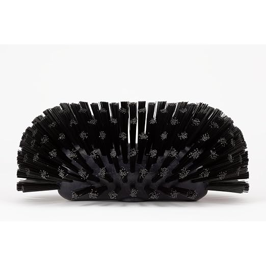 SPARTA Tank and Kettle Scrub Brush Heavy-Duty Tile Brush, Color-Coded and Handle Compatible (Sold Separately) for Optimal Access In Spacious Containers, Plastic, 5.5 X 9.5 Inches, Black