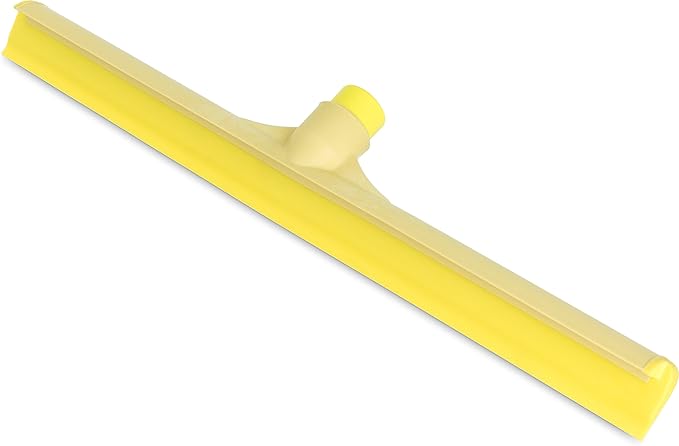SPARTA 3656704 Plastic Foam Squeegee, Shower Squeegee, Heavy Duty Squeegee With Rubber Blade For Windows, Glass, Shower Doors, Floors, Windshields, 20 Inches, Yellow