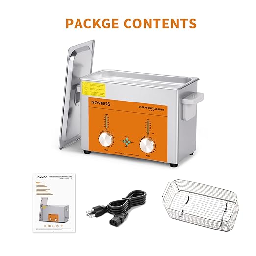 Ultrasonic Cleaner,4L 120W Professional Ultrasonic Eyeglasses Cleaner with Encoded Control for Jewelry,Eyeglasses,Coins,Chains Cleaning (Including Baskets)