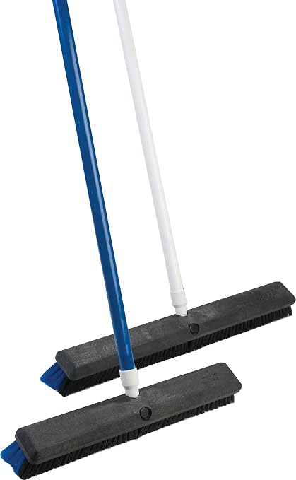 SPARTA Flo-Pac Plastic Broom Head, Omni Sweep for Cleaning, 24 Inches, Black