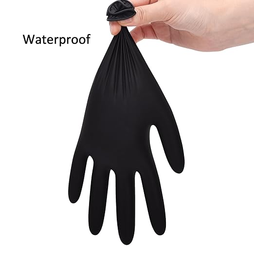 Schneider Nitrile Exam Gloves, Black, XL, Case of 1000, 5 Mil Thick Disposable Gloves, Latex Free, Powder Free, Food Safe, Non Rubber for Medical, Cleaning & Cooking, Barbecue, Food Prep