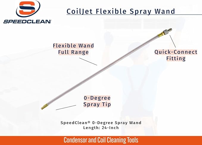SpeedClean 24" Long 0-Degree Flex Spray Wand (8945-0-DEG-FLEX)