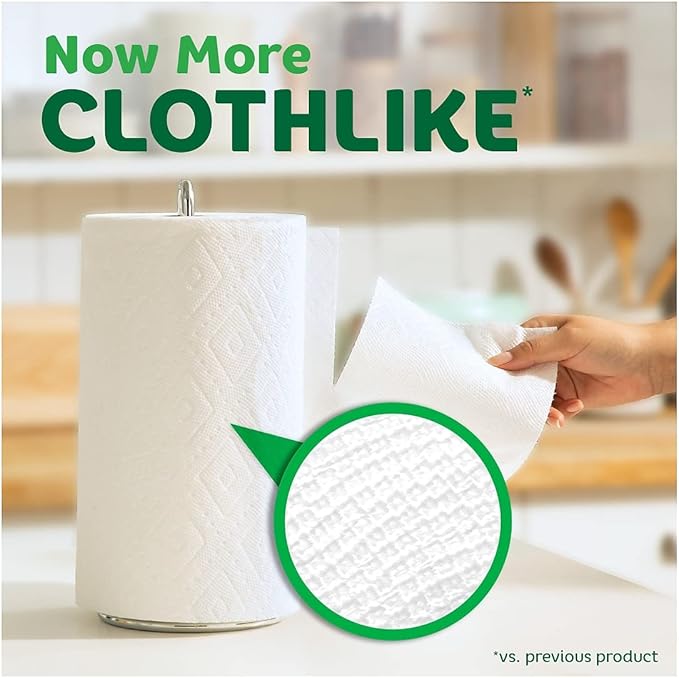 Bounty® Select-A-Size® Double 2-Ply Paper Towels, 98 Sheets Per Roll, Pack of 12 Rolls