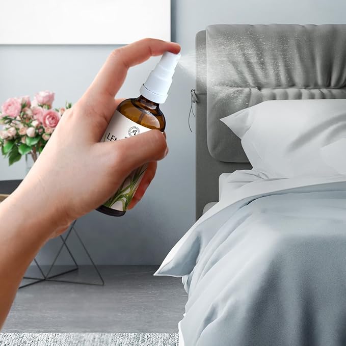 Lemongrass Aromatherapy Spray with Natural Lemongrass Essential Oil 3.4 Fl Oz - Room Mist - Air Freshener - Summer Scent - Great for Yoga - Pillow & Linen Spray - Relaxation