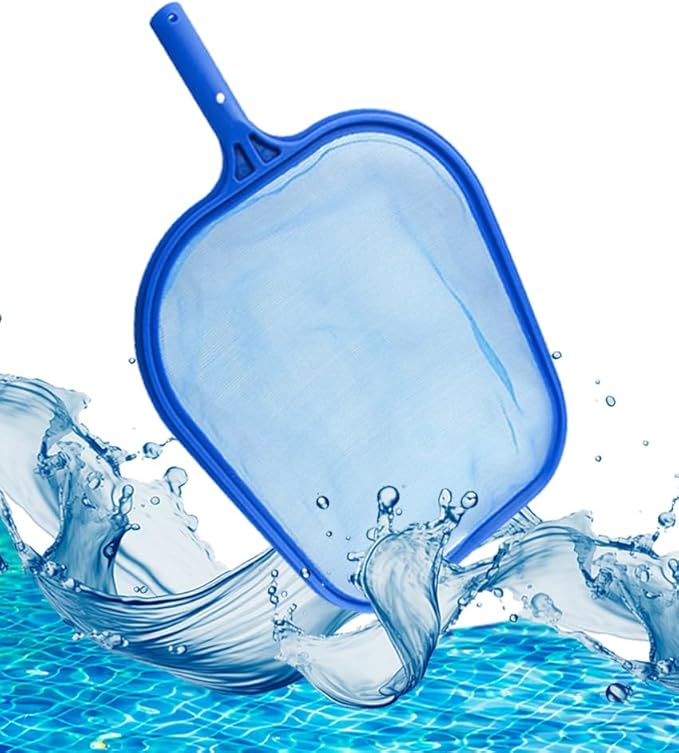 FibroPool Above Ground Pool Maintenance Kit – Telescoping Pole, Leaf Skimmer Net, Vacuum Head, Pool Brush, Floating Chlorinator & Test Strips – Easy Clean Kit for Inflatable & Soft-Sided Pools