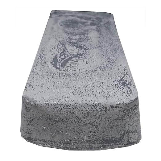 Benchmark Abrasives Gray Polishing Buffing Compound for White Color Hard Metal Polishing Stainless Steel White Gold Chromium Platinum Nickel Plate Sterling Silver, 1 Pound Bar (Gray Stainless)