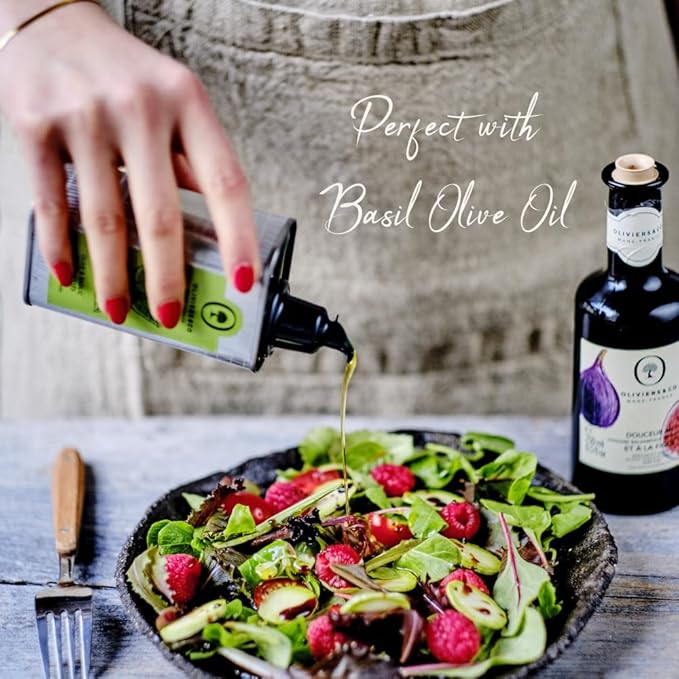 Oliviers & Co Fig Balsamic Vinegar of Modena IGP Certified Italian Gourmet Fig Glaze for Salad, Cheese, Marinade & Desserts Sweet & Tangy 8.5 Fl Oz