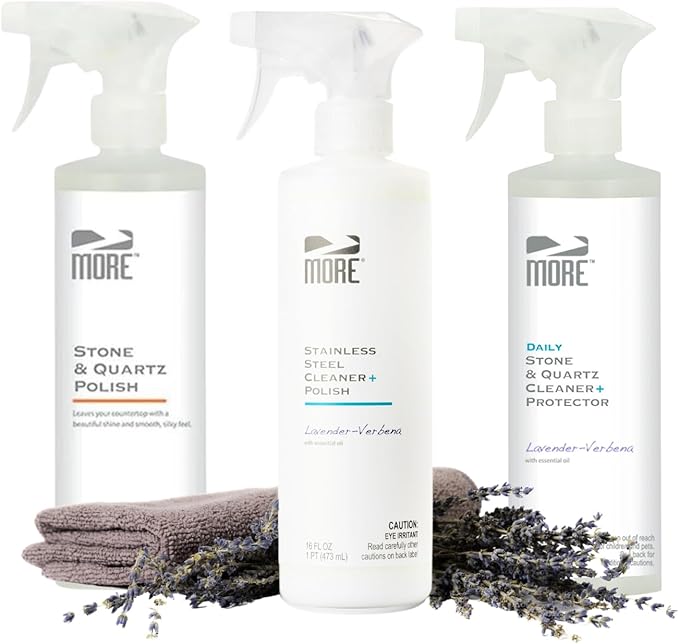 MORE Stone & Quartz + Stainless Steel Cleaner & Polish - Lavender