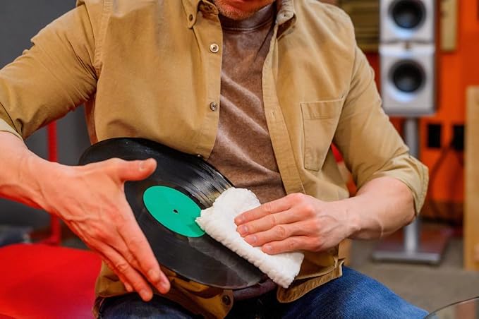 Spin-Clean Record Washer Kit | Vinyl Record Cleaner | Record Cleaning Kit | Alcohol-Free Solution | Snap-in Rollers | Wedge-Fit Brushes | 2 Lint-Free Drying Cloths | Perfect for 33, 48 & 78 RPM