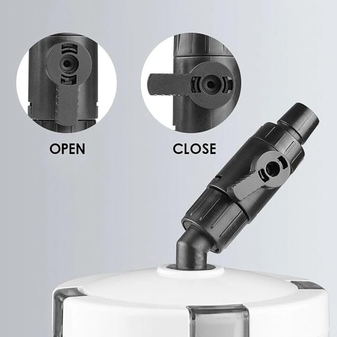 SunSun 3-Stage External Canister Filter for Aquariums & Ponds – 210 GPH Flow, Easy Setup & Maintenance – HW-604B