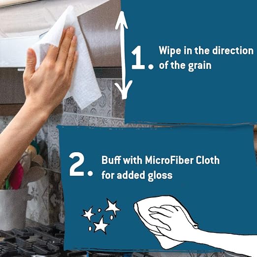 Tub O' Towels Stainless Steel Cleaning Wipes, 7" X 8", 40-Count Wipes, 4-Pack