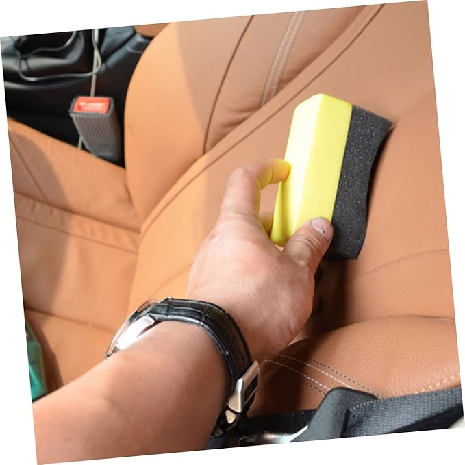 SUPVOX 50pcs Car Wax Applicator Pads Durable Sponge for Tire Dressing Cleaning Versatile Tool for Car Furniture More Tear Resistant Comfortable Design