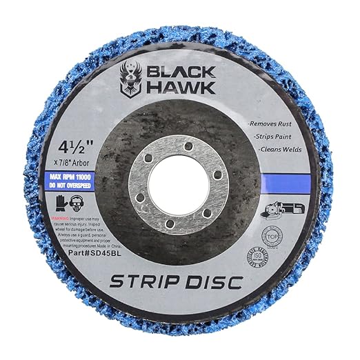 BHA Easy Strip Discs Clean and Remove Paint, Rust and Oxidation 4-1/2” x 7/8” - 5 Pack