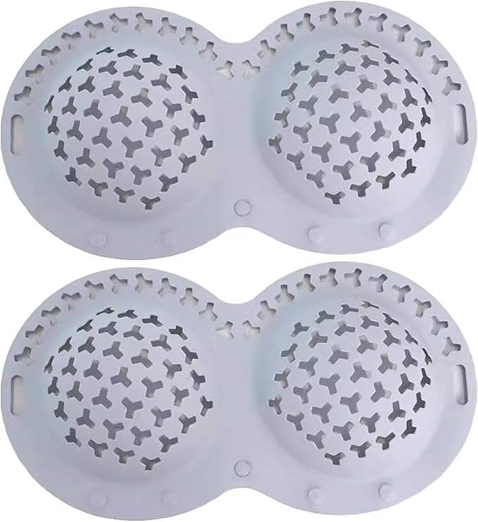 Silicone Bra Washing Bags for Laundry,Delicates Mesh Laundry Bags, Suitable for all Cup Sizes bra,Sports Bras, Swimsuits, Socks & Silk protector,Anti Deformation Lingerie Bag for Machine (grey 2pc)