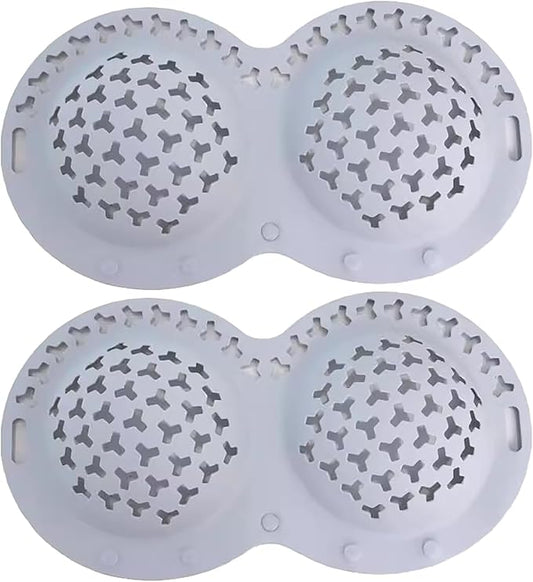 Silicone Bra Washing Bags for Laundry,Delicates Mesh Laundry Bags, Suitable for all Cup Sizes bra,Sports Bras, Swimsuits, Socks & Silk protector,Anti Deformation Lingerie Bag for Machine (grey 2pc)