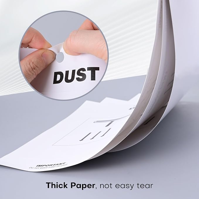 NEWISHTOOL Cleanroom Dust Removal Pad Self Sticky Paper - 30 Sheets | Dirt Lint Free Paper, Safe Collector Tool, Anti-Static Roller Cleaning Mat, No Adhesive Residue, for Electronics Industry