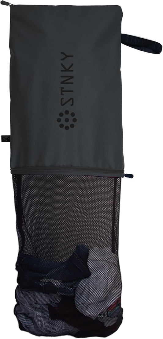 STNKY Bag Pro - Laundry Bags With Zips, Handles and Internal Mesh Bag for Travel, Yoga, Healthcare, Gym Kit, Laundry (Standard, Grey)