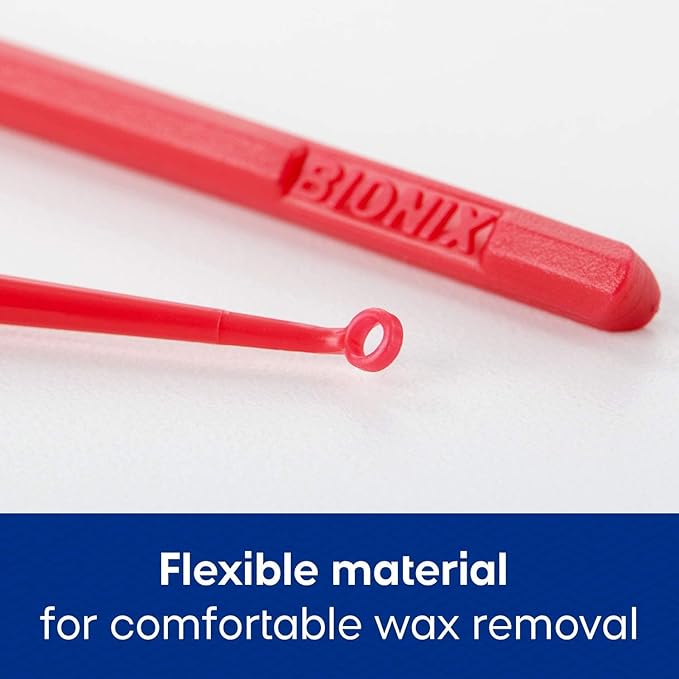 Bionix - Red AngleLoop Ear Curette Tool, Earwax Removal Tool, Helps Remove Wax Buildup, Convenient & Easy-to-Use, Ideal for Healthcare Providers, Single-Use (50 Count)