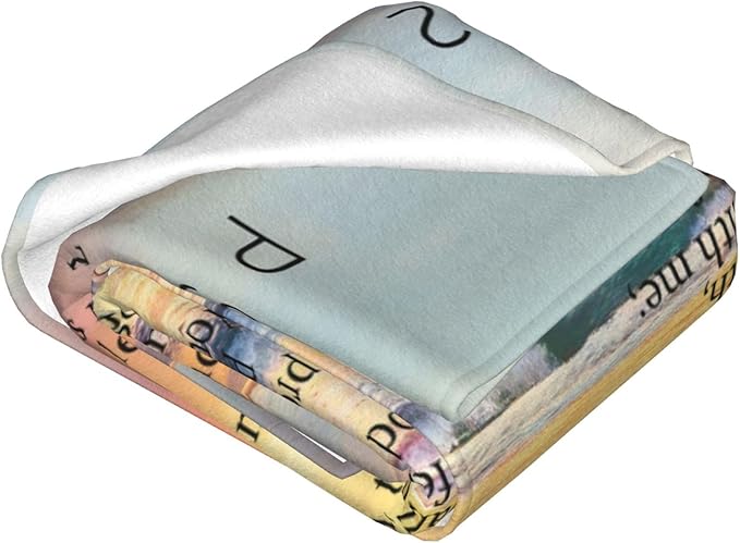 Psalm 23 Blanket Christian Gifts Religious Bible Verse Scripture Throw Blanket Comfy Plush Flannel Fleece Warm Soft Fluffy Fuzzy Blanket for Prayer Women Teens for Bed Sofa Couch 60"X80"