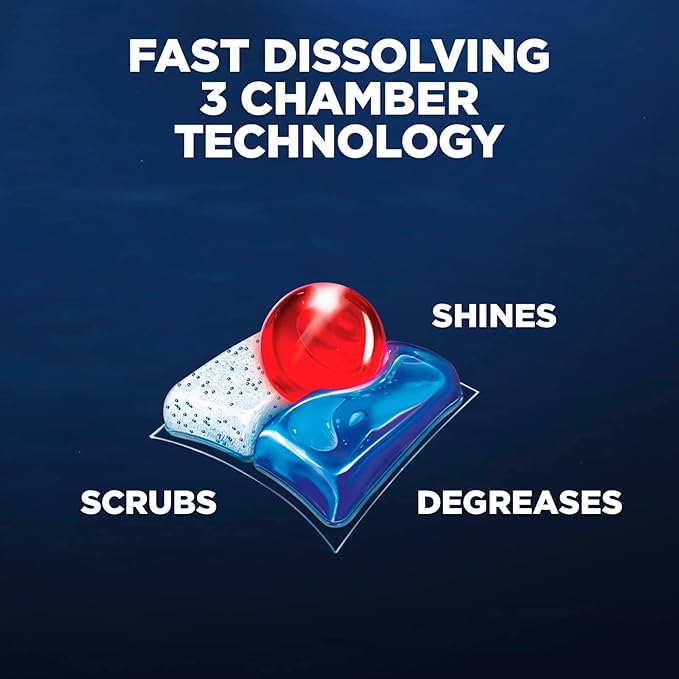 Finish - Quantum with Activblu technology - 37ct - Dishwasher Detergent - Powerball - Ultimate Clean and Shine - Dishwashing Tablets - Dish Tabs (Pack of 1)