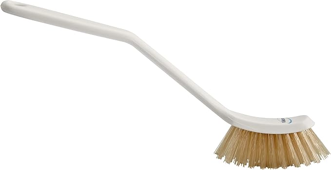Vikan 42885 Brush,Heat Resistant,Stiff,11.5",PP/PEEK,White