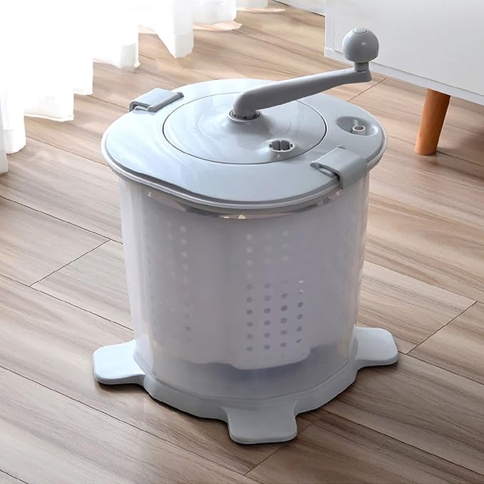 Portable Mini Washing Machine, Manual Washing Machine Underwear Laundry Washer for Home Dormitory Gray