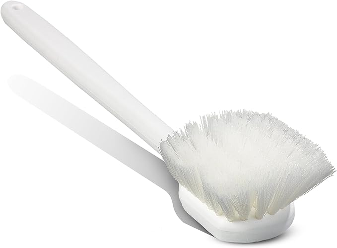 CFS 36620L00 Flo-Pac Plastic Handle Utility Scrub Brush, Nylon Bristles, 20" Length, 2" Bristle Trim, White, 1 Count