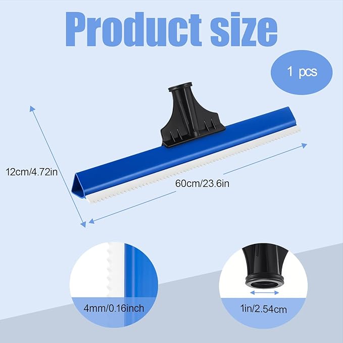 1 Pack 24 Inches Epoxy Floor Squeegees Notched Squeegee for Self Leveling Cement Urethane Epoxy Floor Tools