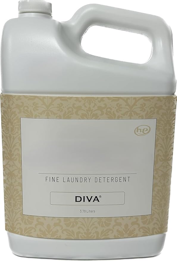 Diva Wash Laundry Detergent – Premium Diva Laundry Detergent with Vanilla and Patchouli Scent – Long Lasting Phosphate-Free Scented Wash Liquid, Spill-Proof Pull & Pour Cap, 128 oz – Ilios Packaging