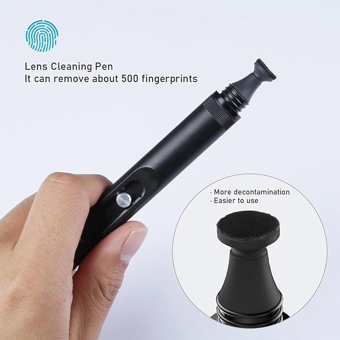 VSGO Professional Lens Cleaning Pen Lens Brush and Air Blaster with Filter Tumbler Design Lens Cleaning Blower Compressed Air Compatible for Nikon Sony Canon Digital Camera Lens & Sensor Cleaning