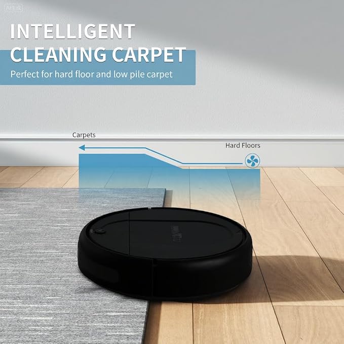 Robot Vacuum and Mop Combo, Robot Vacuum Cleaner,3-in-1 Robot Vacuum, Low Noise, Slim Design, Anti-Tangle, Advanced Obstacle Avoidance, Perfect for pet Hair, Carpets and Hard Floors