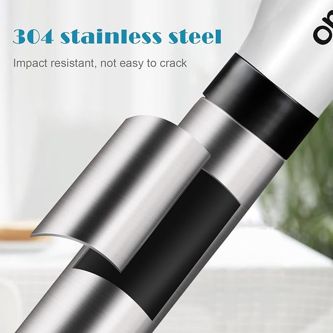 Toilet Plunger Drain Clog Remover: High Pressure Air Drainage Blaster Gun Clog Remover Tool- Stainless Steel White Air Plunger for Bathroom, Sink, Floor, Kitchen Clogged