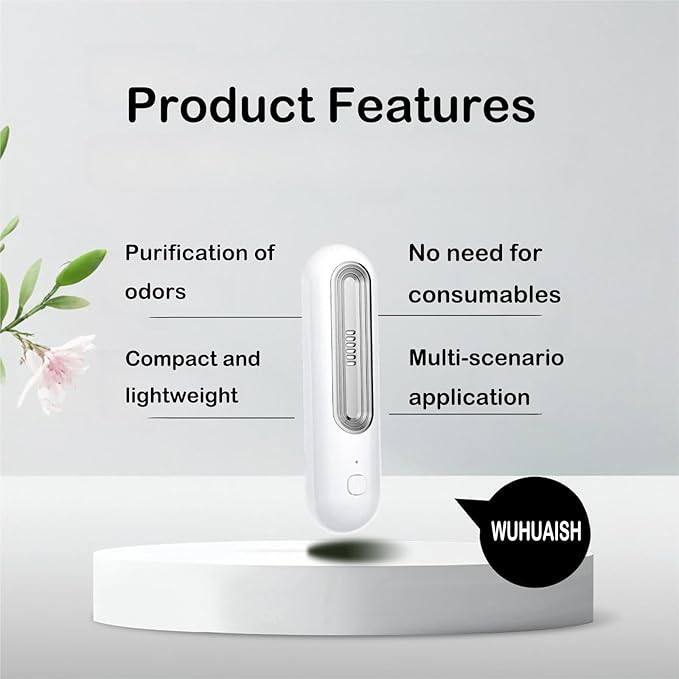Refrigerator air purifier, air purifier, relieves odors, purifies the air, compact and lightweight, more effective than activated charcoal baking soda (03 Pink)