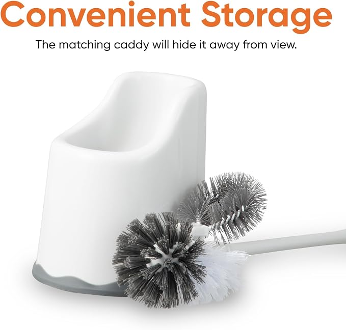 Superio Sink & Toilet Plunger with Toilet Bowl Brush and Holder Set - Dual-Purpose Drain Plunger with Mold-Resistant Rubber Head & Ergonomic Grip