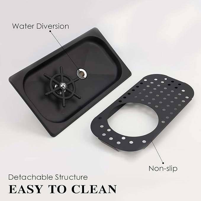 Pitcher Washer, Espresso Washer, Drainage and Drip Tray Stainless Steel Bar Glass Washer is The Sink, and The Cup Spray Washer is The Home Kitchen Hotel Cafe Restaurant (Silvery)
