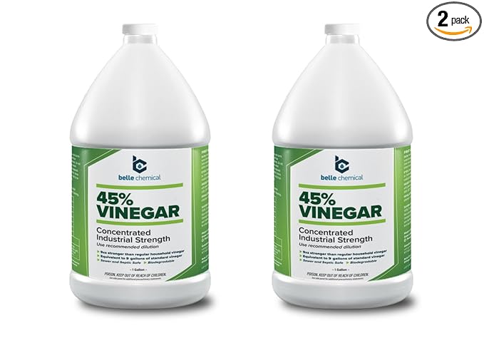 45% Pure Vinegar - Concentrated Industrial Grade (2-Gallons)