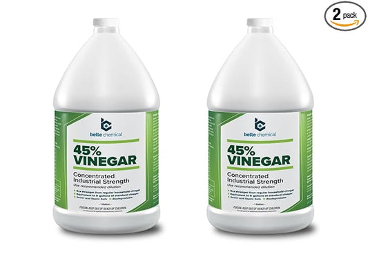 45% Pure Vinegar - Concentrated Industrial Grade (2-Gallons)