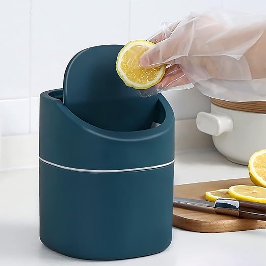 Mini Trash Can for Bathroom 2 pcs with Trash Bags 360 pcs