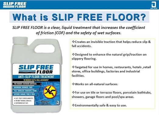 JEM MFG LLC SlipFree Anti-Slip Floor Treatment - 1 Gallon