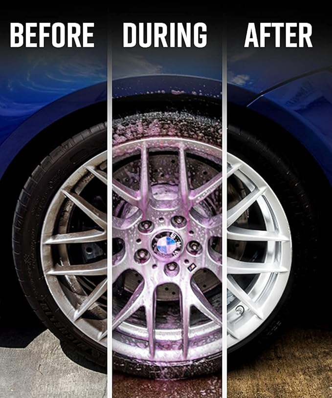 Adam's Polishes Wheel & Tire Cleaner Bundle - A Chemical Formula That Combines Our Wheel Cleaner & Tire & Rubber Into an All in One Formula - Works On Alloy Chrome Aluminum Clear-Coated Painted Rims
