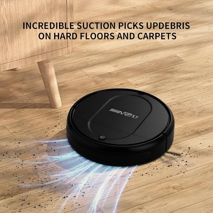 Robot Vacuum and Mop Combo, Robot Vacuum Cleaner,3-in-1 Robot Vacuum, Low Noise, Slim Design, Anti-Tangle, Advanced Obstacle Avoidance, Perfect for pet Hair, Carpets and Hard Floors