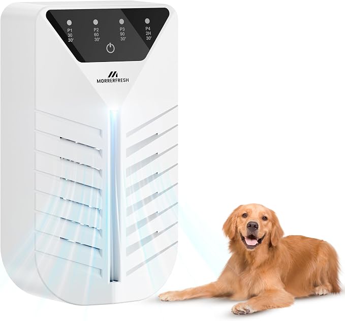 Plug In Air Purifier with Activated Charcoal, Air Ionizers for Home, Cat Litter Deodorizer, Negative Ion Odor Eliminator for for Small Spaces, Pets, Smoke, Bathroom & Bedroom